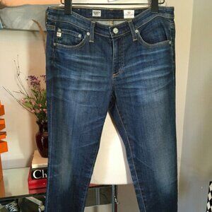 Adriano Goldschmed Blue Stilt Roll-Up Skinny Jeans